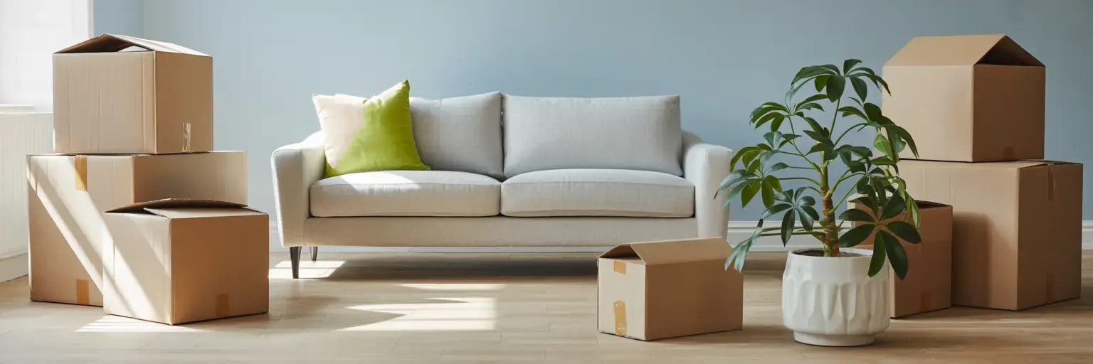 A clean, modern suburban house, representing local moving in Illinois